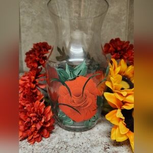 Hand Painted Decorative Glass Vase